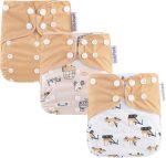 Baby Cloth Diapers One Size Adjustable Washable Reusable for Baby Girls and Boys